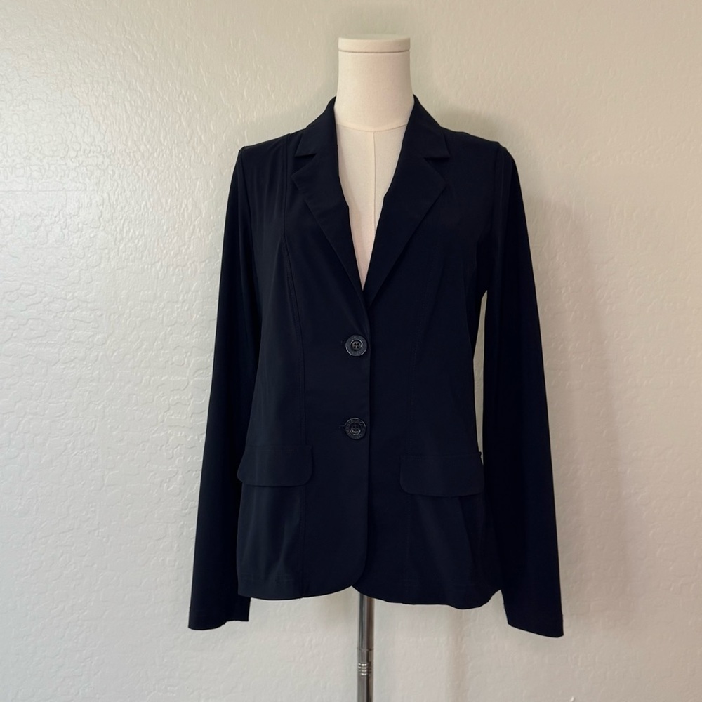 Classic Blue Women's Blazer Travel Fabric